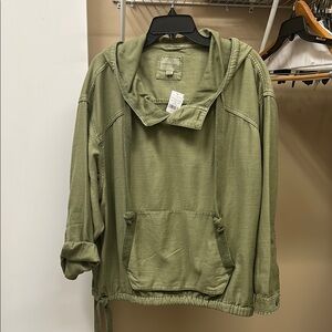 Olive Green Hooded Jacket
